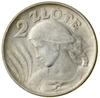 2 złote, 1924, Filadelfia; Popiersie kobiety z kłosami, wybite stemplami odwróconymi względem sieb..