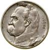 5 złotych, 1934, Warszawa; Józef Piłsudski – Orzeł Strzelecki; wypukły napis PRÓBA na rewersie; Ko..