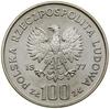 100 złotych, 1977, Warszawa; Ochrona Środowiska – Żubr, PRÓBA NIKIEL; Parchimowicz P367b; nikiel, ..