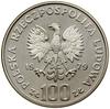 100 złotych, 1979, Warszawa; Ochrona Środowiska – Ryś (na gałęzi), PRÓBA NIKIEL; Parchimowicz P389..