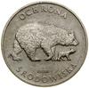 100 złotych, 1983, Warszawa; Ochrona Środowiska – Niedźwiedzie, PRÓBA NIKIEL; Parchimowicz P408b; ..