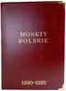 Klaser z monetami polskimi z lat 1990–1995, Warszawa; nominały od 10.000 do 100.000 złotych i od 1..