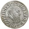 Grosz, 1541, Królewiec; odmiana z długą brodą księcia, końcówka legendy rewersu PRVSS; Kop. 3783, ..