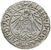 Grosz, 1542, Królewiec; końcówka legendy rewersu PRVSS; Kop. 3784, Slg. Marienburg 1182, Vossberg ..