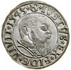Grosz, 1543, Królewiec; końcówka legendy rewersu PRVSS, BRAN z literą N pisaną prawidłowo; Kop. 37..