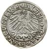 Grosz, 1558, Królewiec; końcówka legendy rewersu PRVSS; Kop. 3795 (R2), Slg. Marienburg 1222, Voss..