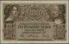 100 marek, 4.04.1918, Kowno; numeracja 0714068; Jabłoński 731, Miłczak K7, Ros. 470; minimalne zag..