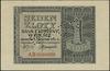 1 złoty, 1.08.1941; seria AB, numeracja 0000000, ukośny perforowany napis WZOR; Lucow –, Miłczak –..