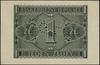 1 złoty, 1.08.1941; seria AB, numeracja 0000000, ukośny perforowany napis WZOR; Lucow –, Miłczak –..