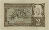 2 złote, 1.08.1941; seria AA, numeracja 0000000, ukośny perforowany napis WZOR; Lucow –, Miłczak –..