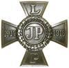 Krzyż Legionowy, Warszawa; Krzyż kawalerski na ramionach którego L - P / 1914 - 1918, medalion w w..