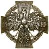 14. Pułk Piechoty – oficerska odznaka pamiątkowa, od 1929, Włocławek; Krzyż, w kątach wieniec, na ..