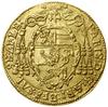Dukat, 1634, Salzburg; Aw: Trzypolowa tarcza herbowa, powyżej kapelusz biskupi z sześcioma chwosta..