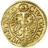 Dukat, 1639; Aw: Postać władcy w koronie, trzymającego berło i jabłko panowania, u boku miecz, MON..