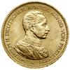 20 marek, 1915 A, Berlin; popiersie cesarza w mundurze; AKS 125, Fr. 3833, Jaeger 253; złoto, 7.95..