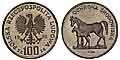 100 złotych, 1981, Ochrona Środowiska - Konie