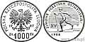 1.000 złotych, 1987, XV Zimowe Igrzyska Olimpijskie 1988