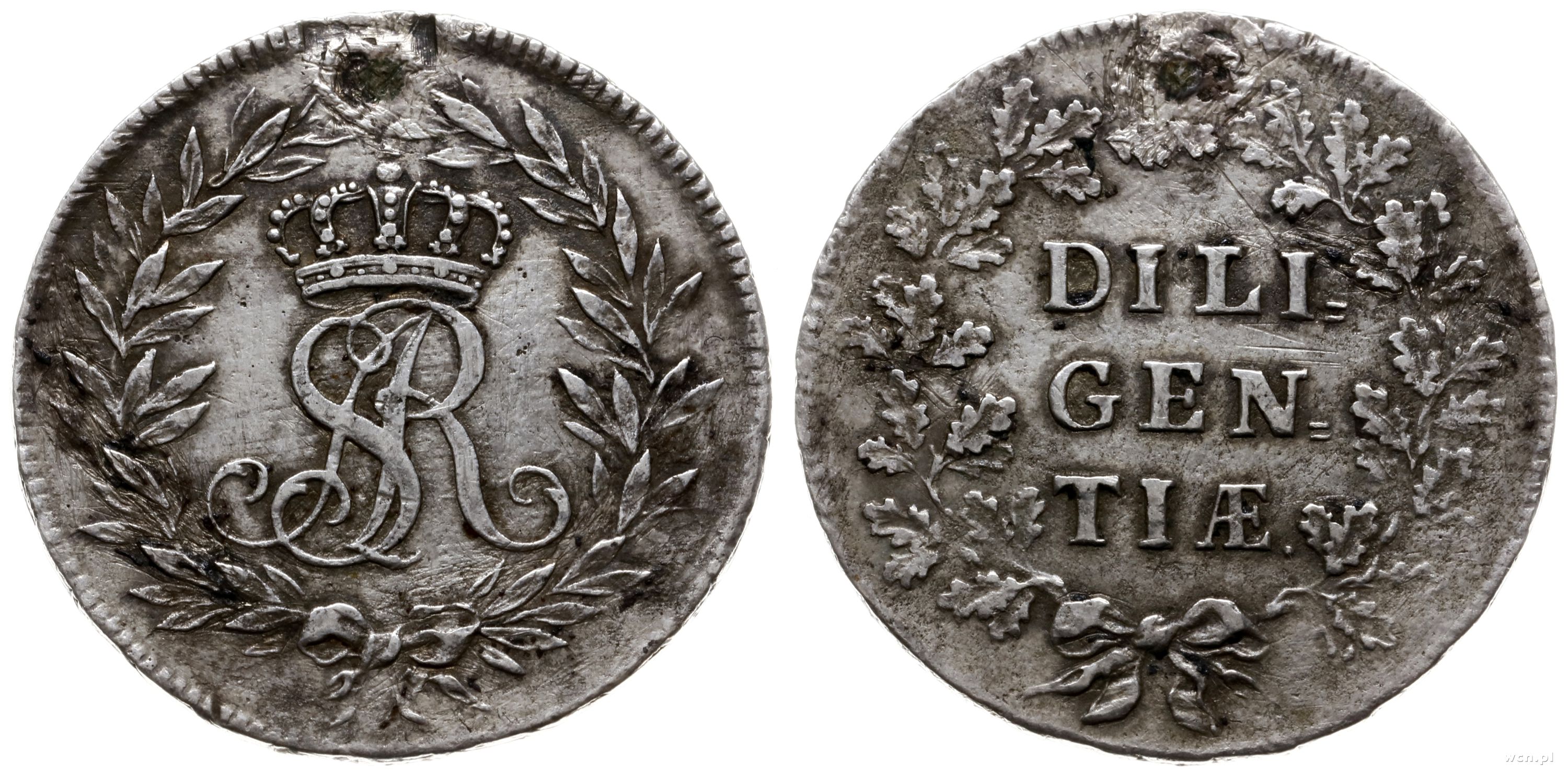 medal nagrodowy DILIGENTIAE bez daty (1767), Aw: