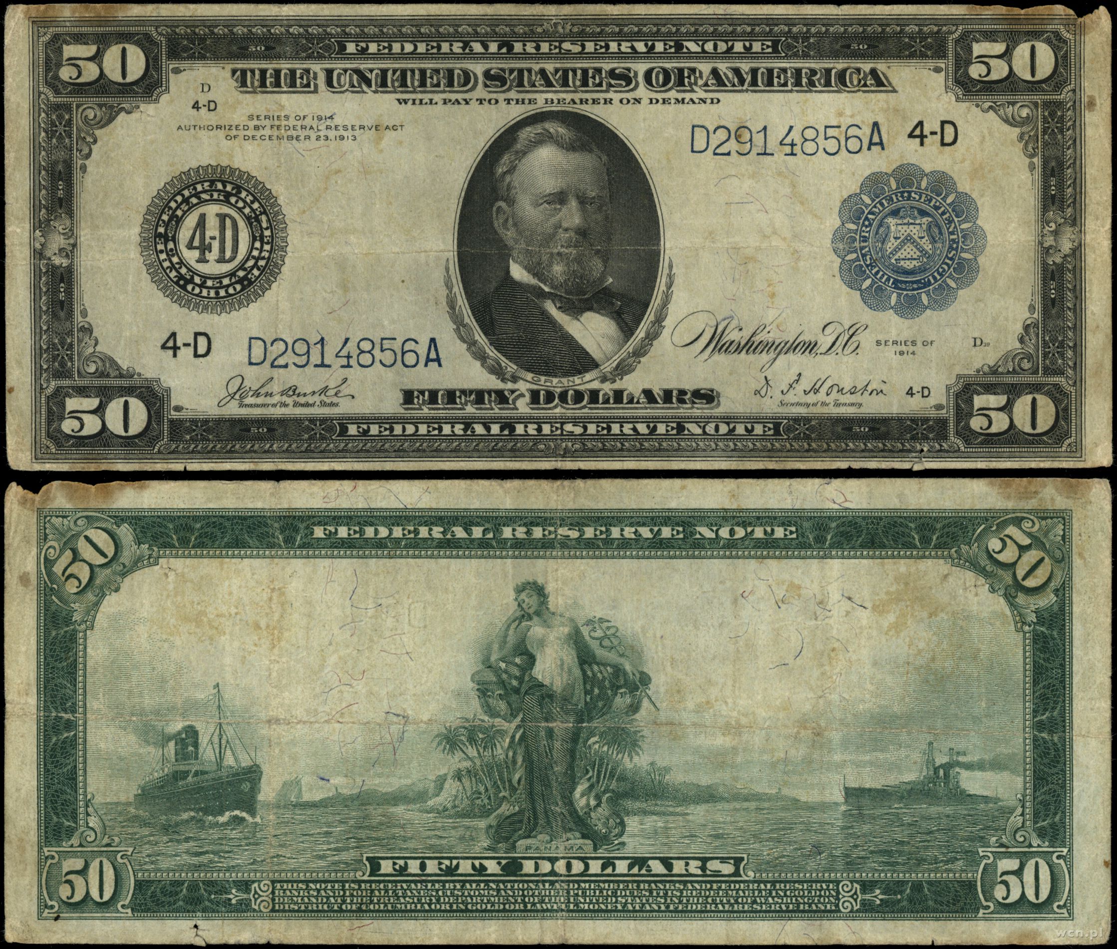 Как выглядит купюра 50. 50 Долларовая купюра. Купюра 50 долларов США. 50 Американских долларов купюра. Долларовые банкноты 1914 года.