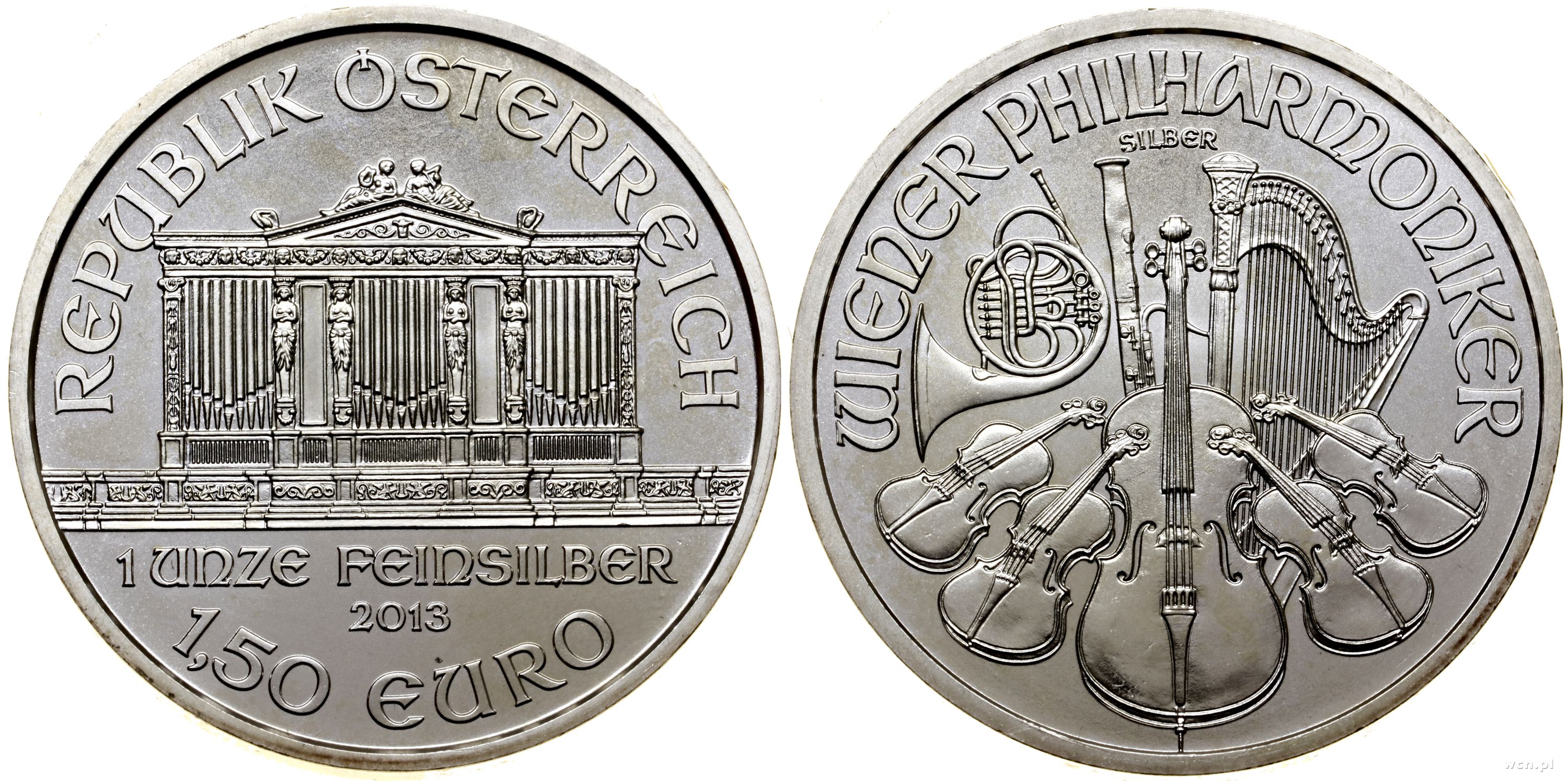 1.50 euro 2013, Wiedeń, Filharmonia Wiedeńska, s