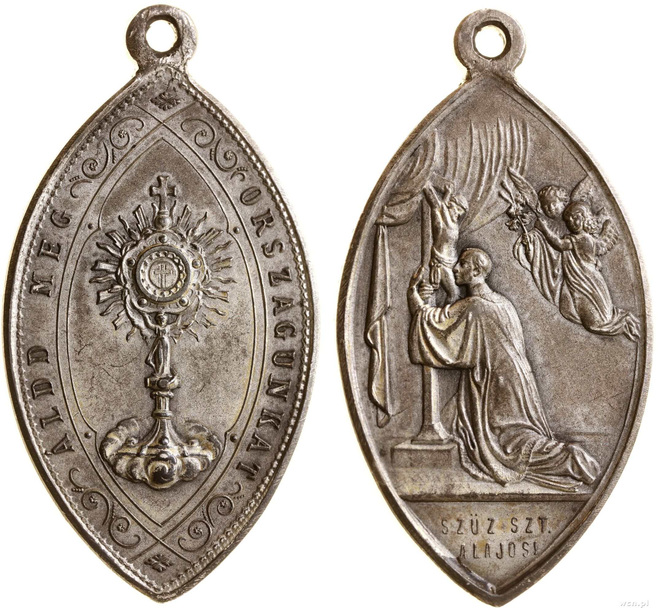 medalik religijny, monstrancja, ALDD MEG - ORSZA