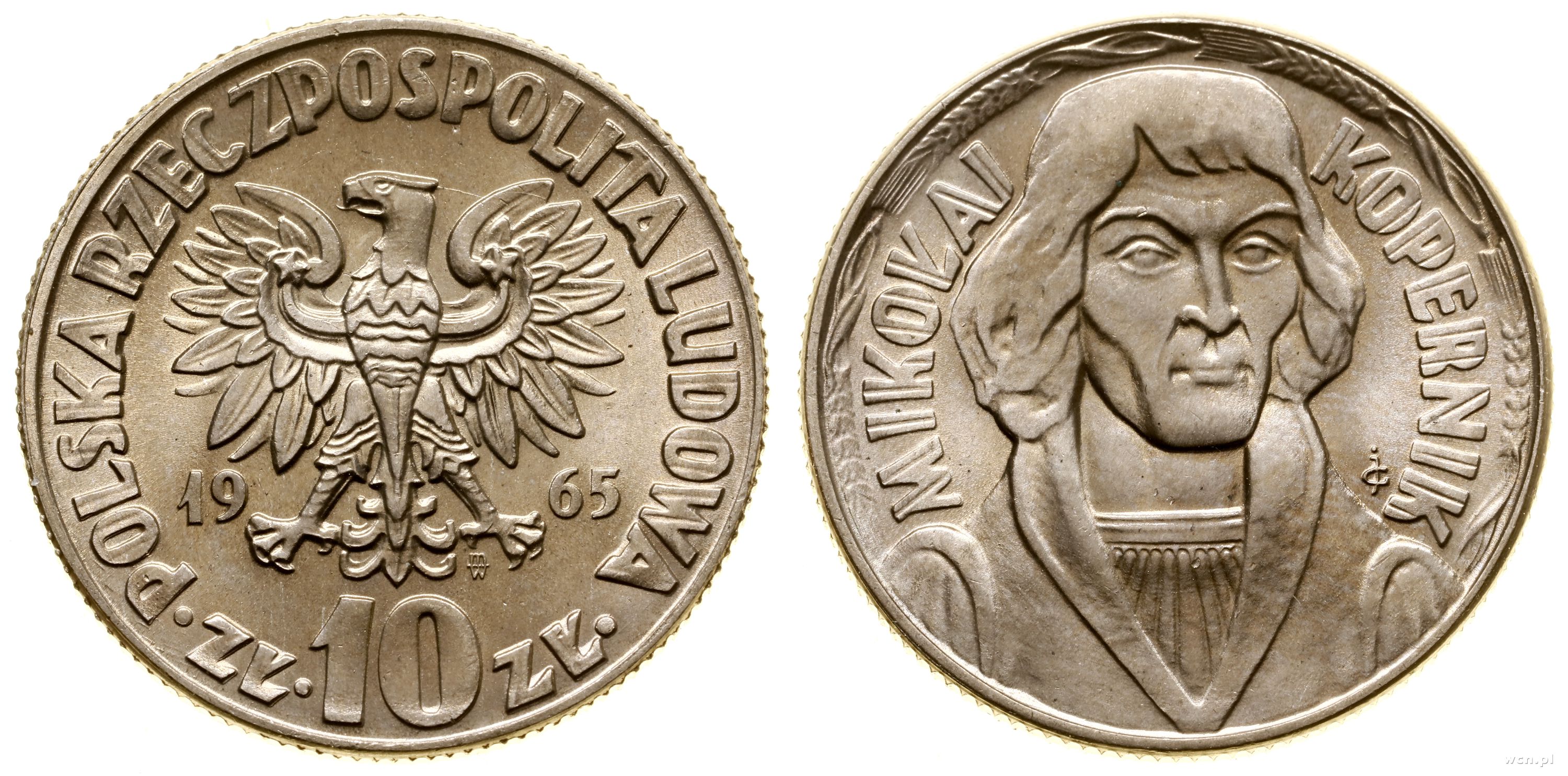 10 złotych 1965, Warszawa, Mikołaj Kopernik, mie