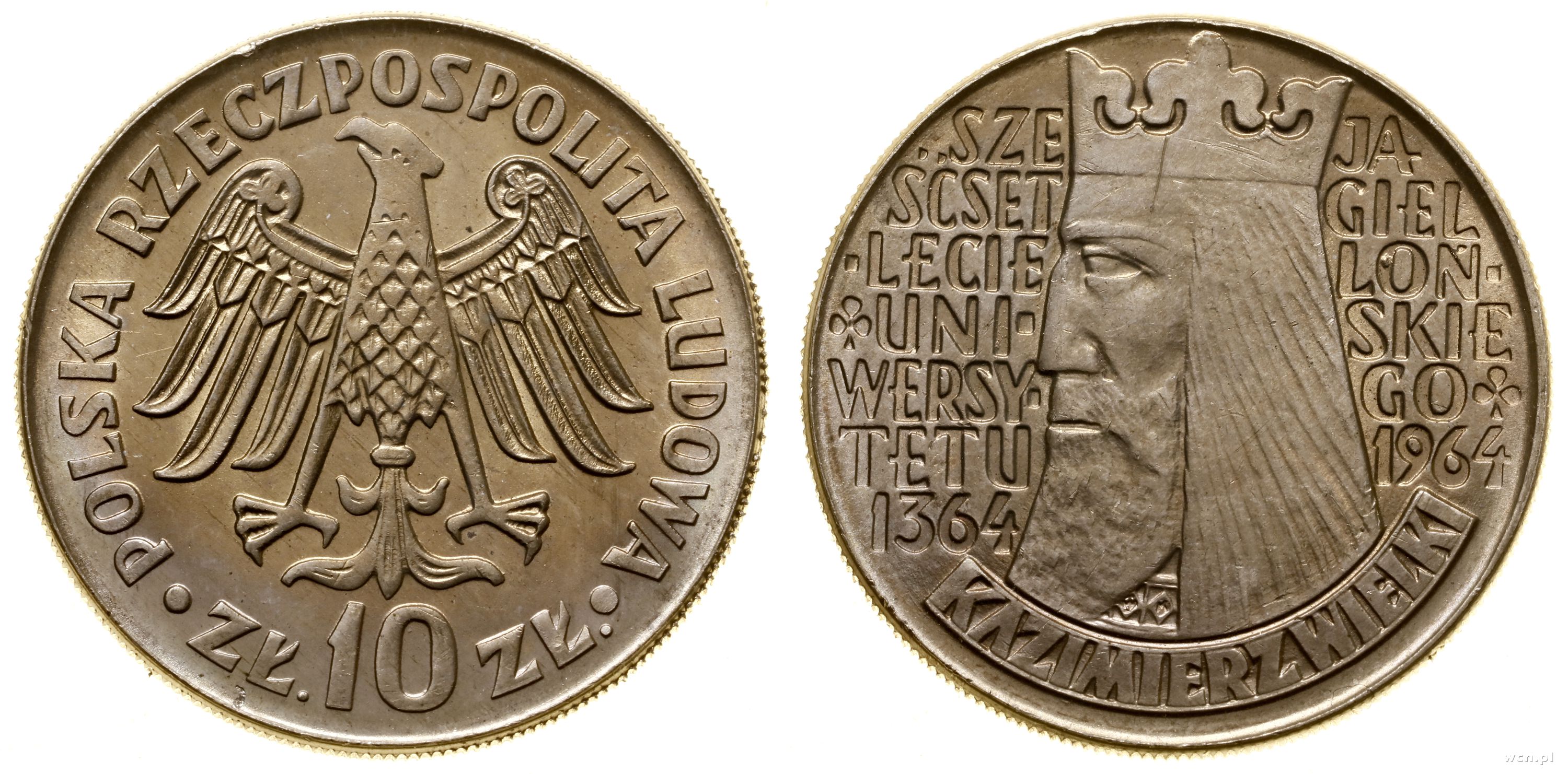 10 złotych 1964, Warszawa, Kazimierz Wielki - Sz