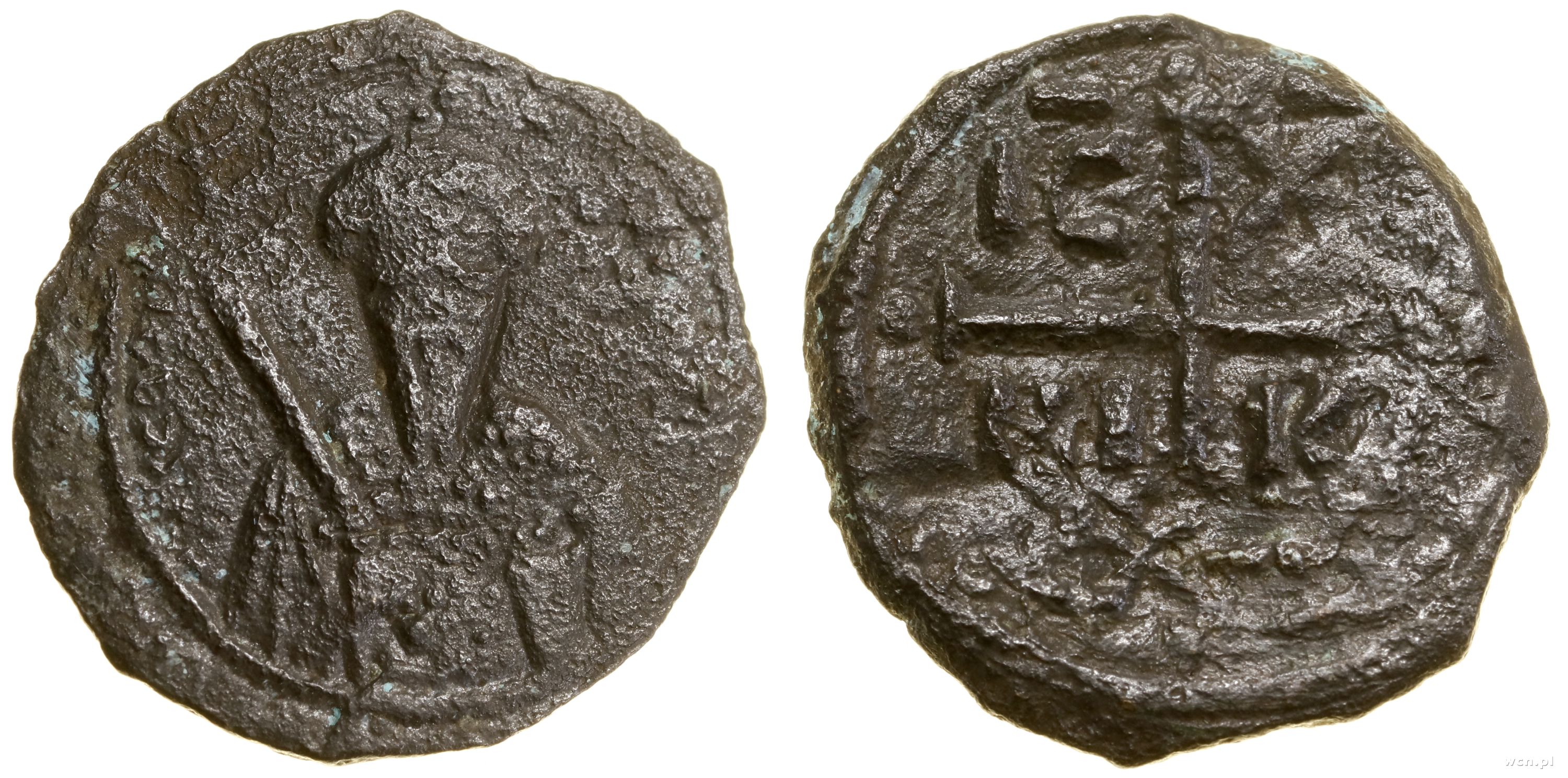 follis 1101–1112, Aw: Popiersie władcy w turbani