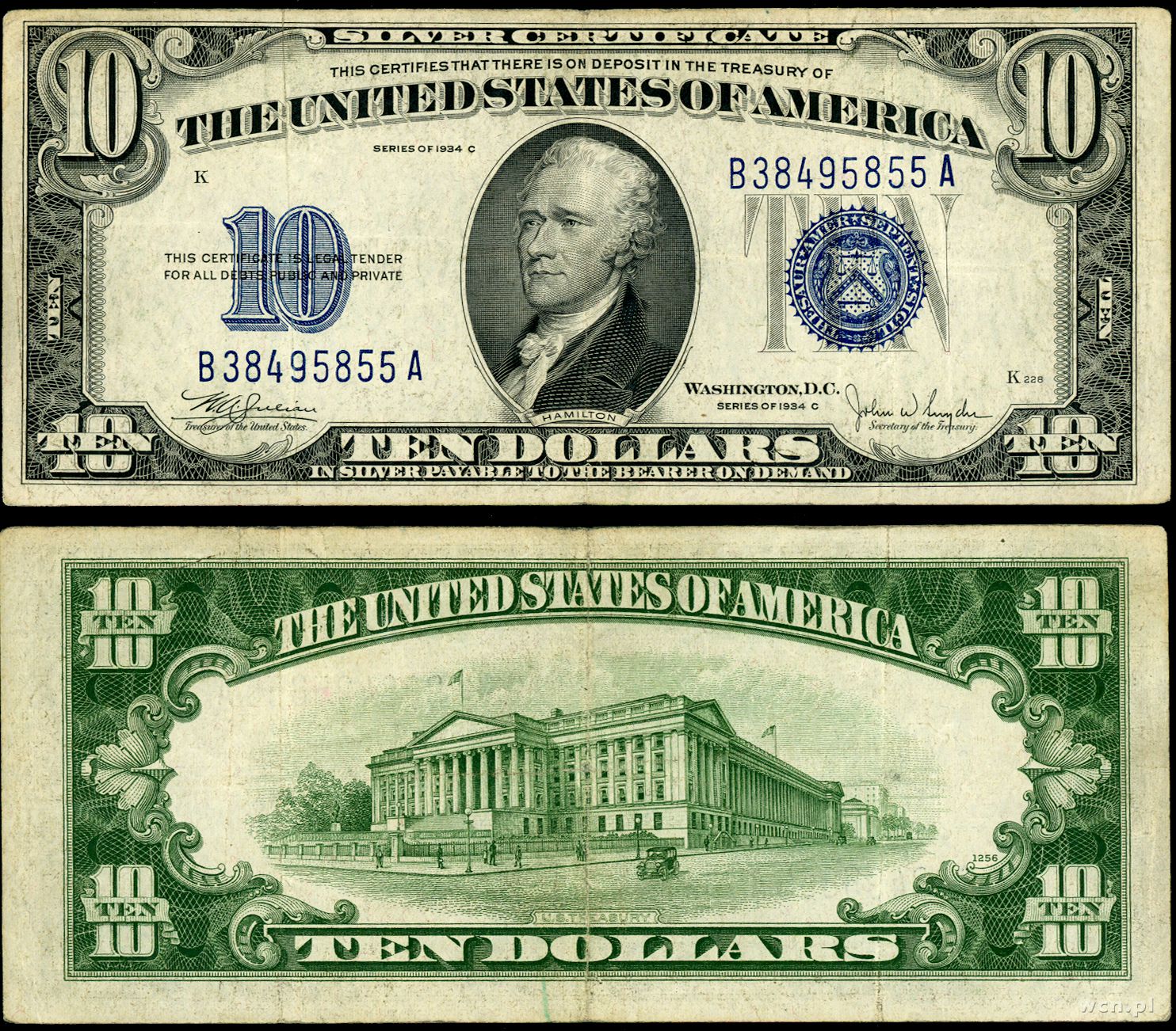 10 dolarów, 1934 C, USA - Warszawskie Centrum Numizmatyczne - Ile To 10 Dolarów Na Zł