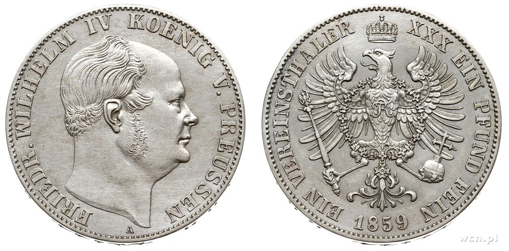 Niemcy, talar, 1859