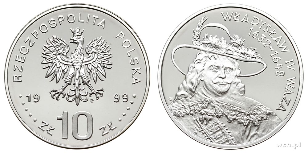 Polska, 10 złotych, 1999
