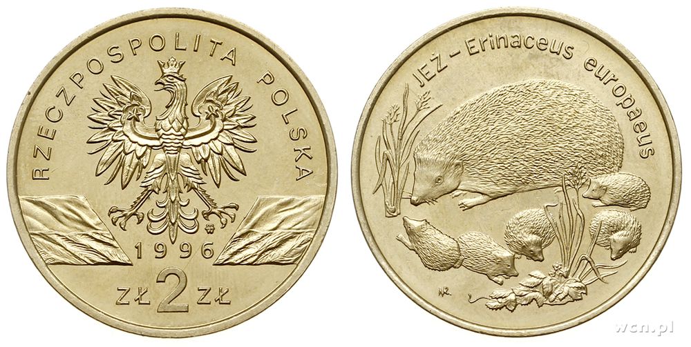 Polska, 2 złote, 1996