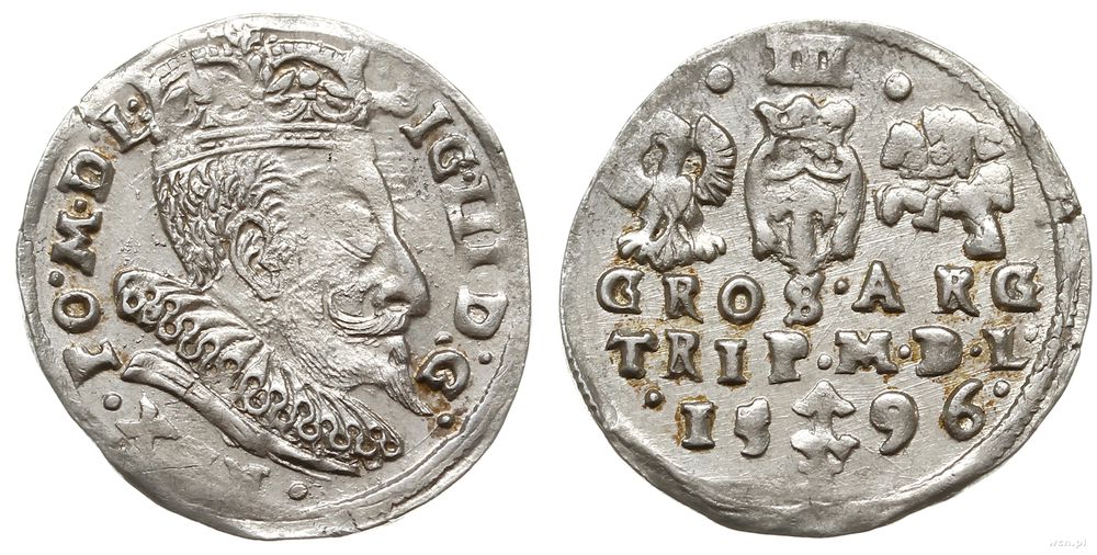 Polska, trojak, 1596