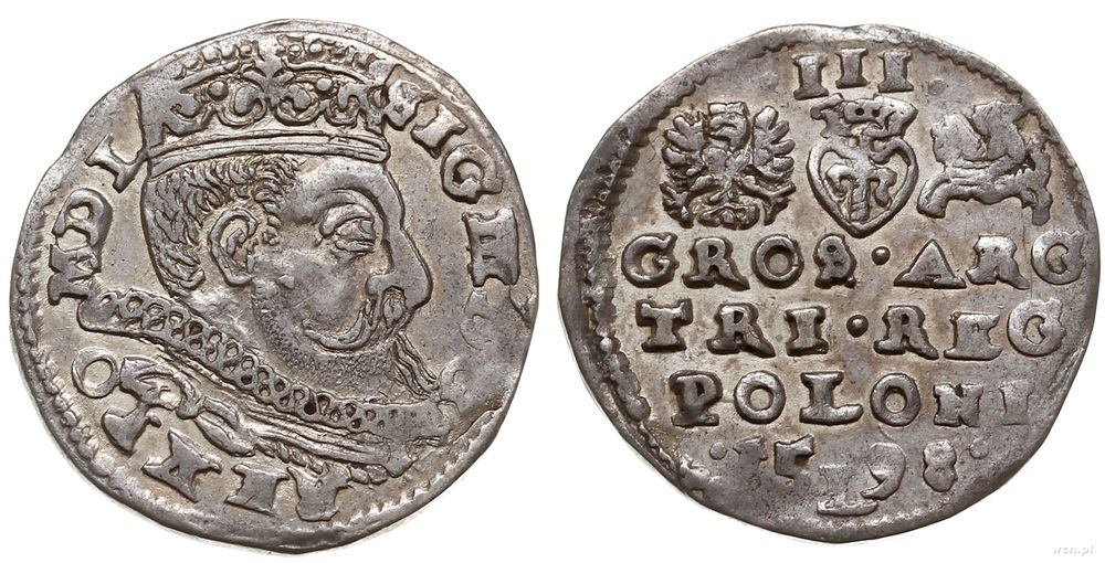 Polska, trojak, 1598