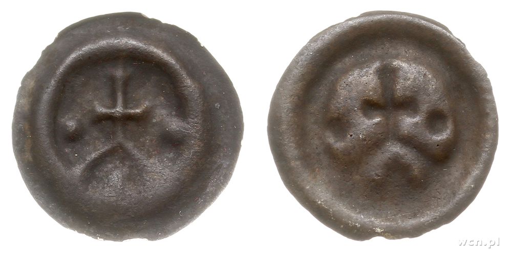 Polska, brakteat, 2. ćwierć XIV w.