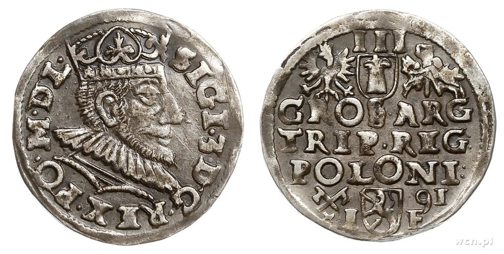 Polska, trojak, 1591