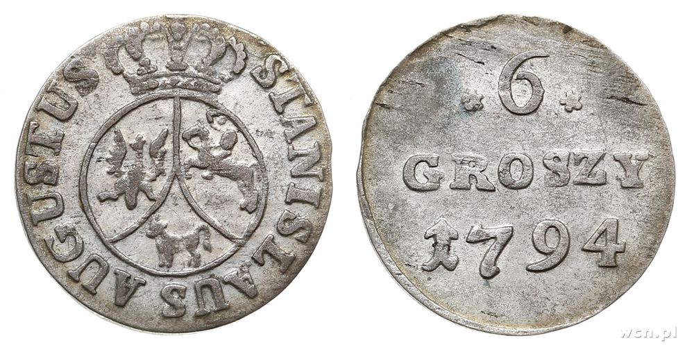 Polska, 6 groszy, 1794