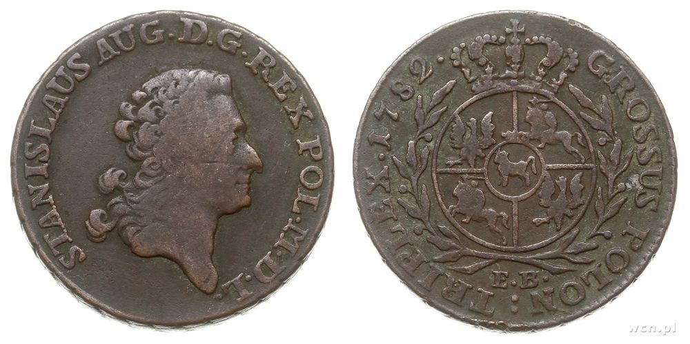 Polska, trojak, 1782