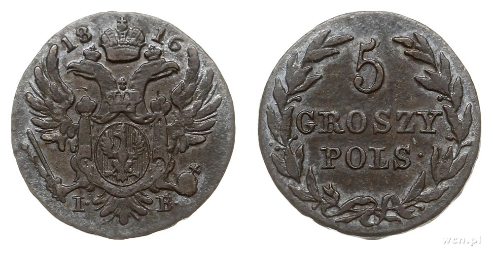 Polska, 5 groszy, 1816/I.B.