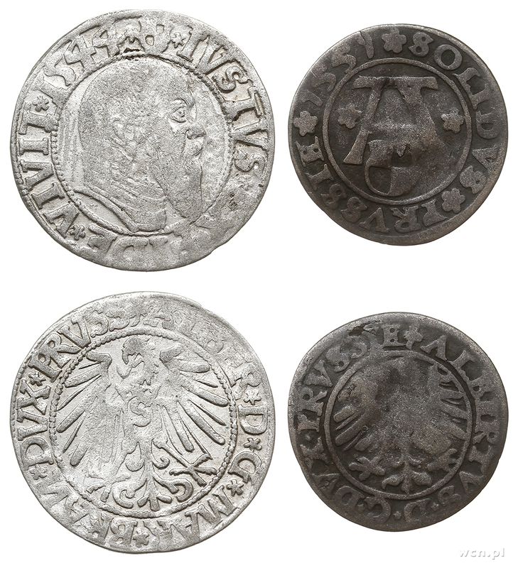 Prusy Książęce 1525-1657, grosz 1544 i szeląg 1557
