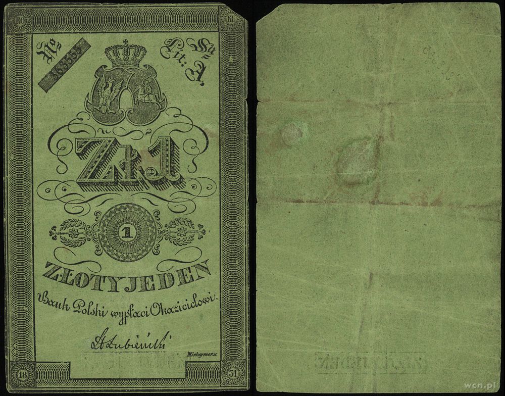 Polska, 1 złoty, 1831
