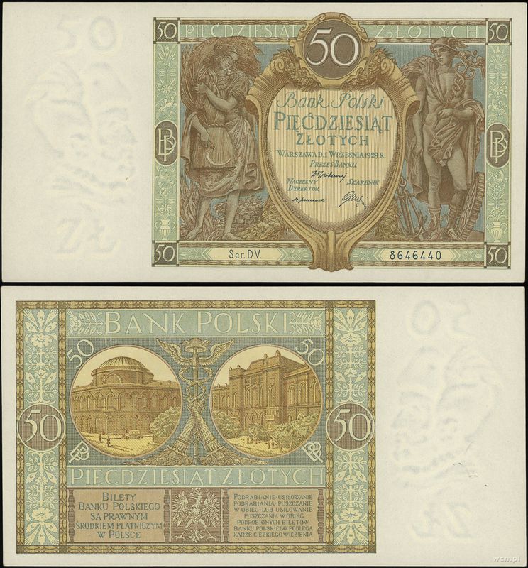 Polska, 50 złotych, 1.09.1929