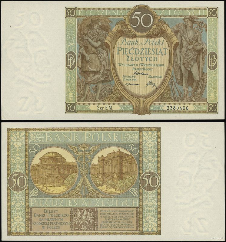 Polska, 50 złotych, 1.09.1929
