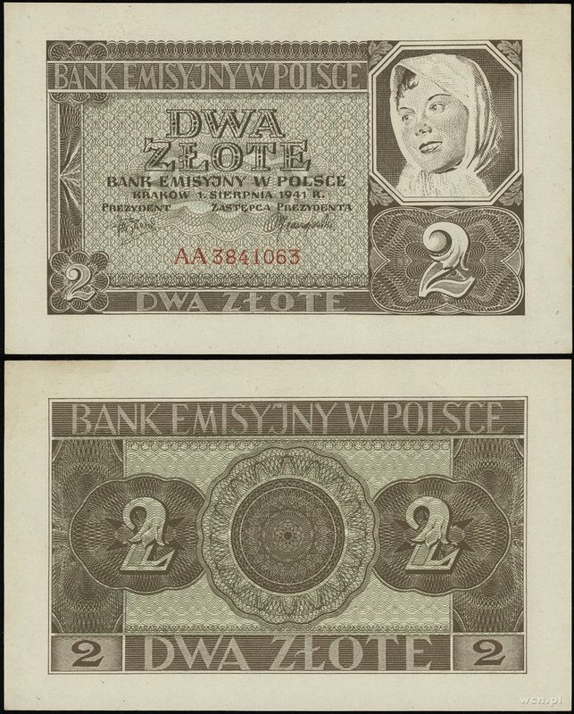Polska, 2 złote, 1.08.1941