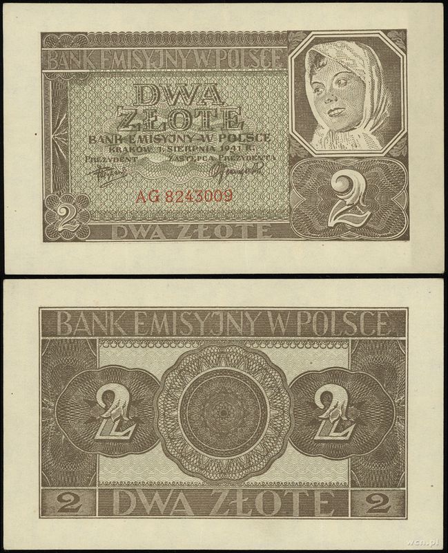 Polska, 2 złote, 1.08.1941