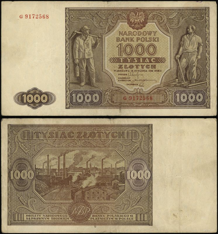 Polska, 1.000 złotych, 15.01.1946