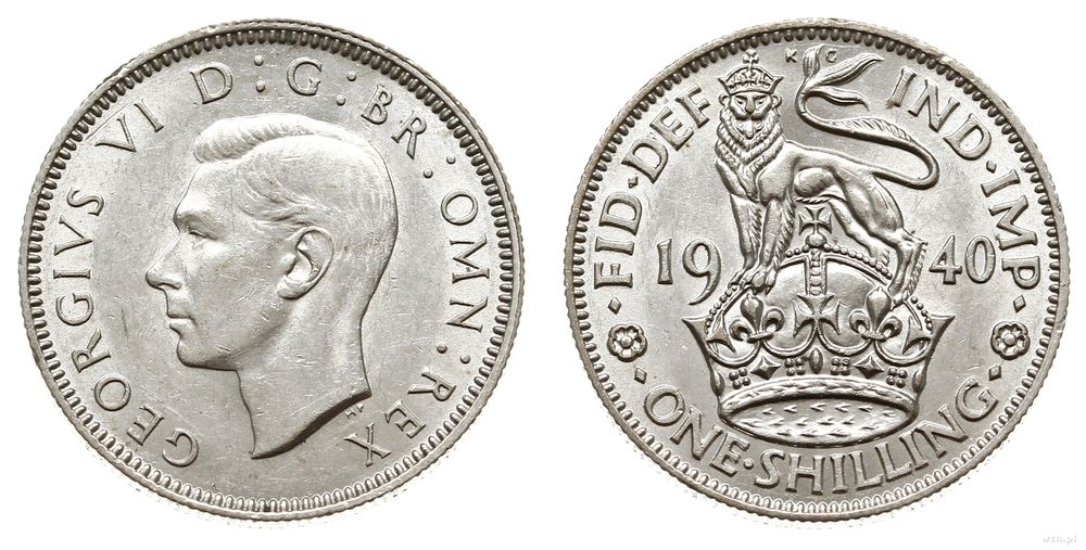 Wielka Brytania, 1 szyling, 1940