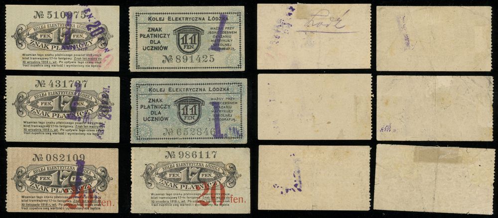 dawny zabór rosyjski, 20 fenigów i 5 x 1 marka