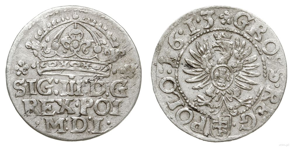 Polska, grosz, 1613