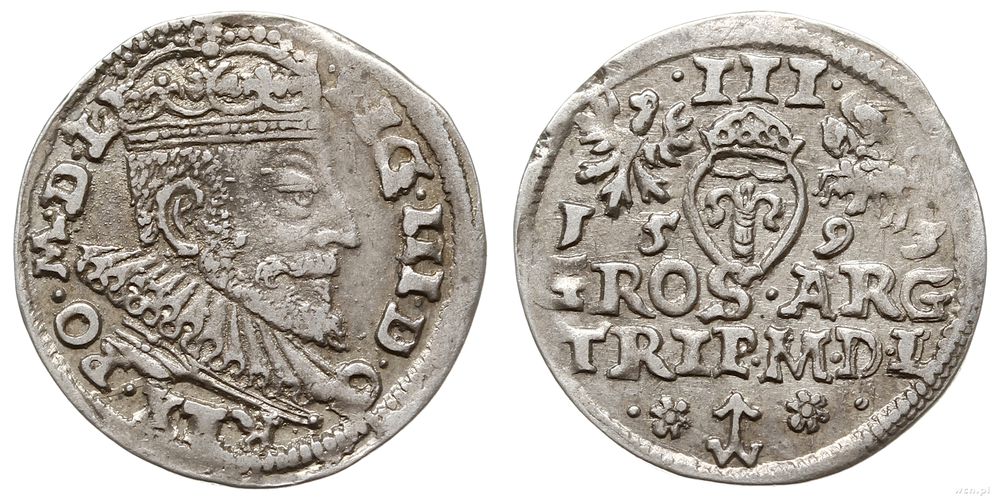 Polska, trojak, 1593